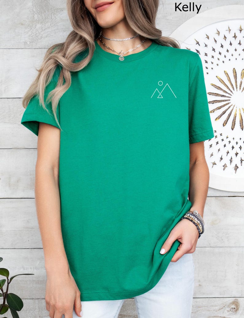 T-shirt minimaliste montagne, T-shirt simple montagne, T-shirt de randonnée, T-shirt minimaliste montagne, T-shirt esthétique image 16