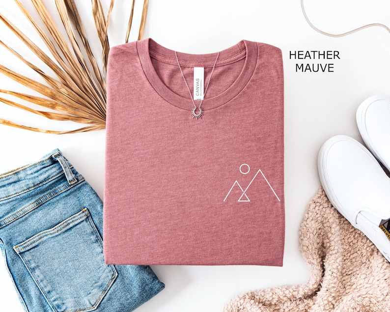 T-shirt minimaliste montagne, T-shirt simple montagne, T-shirt de randonnée, T-shirt minimaliste montagne, T-shirt esthétique image 8
