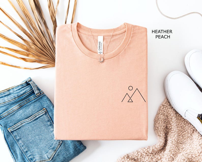 T-shirt minimaliste montagne, T-shirt simple montagne, T-shirt de randonnée, T-shirt minimaliste montagne, T-shirt esthétique image 9