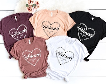 Side By Side Or Miles Apart Friends Will Always Be Connected By Heart, Gift For Bestie, Friendship Gift, Bestie T-Shirt,Bestie Tee