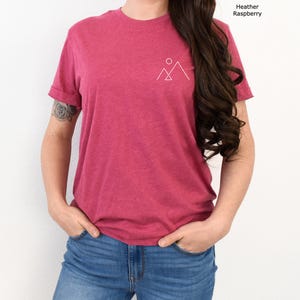 T-shirt minimaliste montagne, T-shirt simple montagne, T-shirt de randonnée, T-shirt minimaliste montagne, T-shirt esthétique image 15