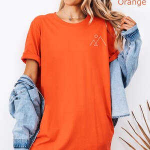 T-shirt minimaliste montagne, T-shirt simple montagne, T-shirt de randonnée, T-shirt minimaliste montagne, T-shirt esthétique image 19