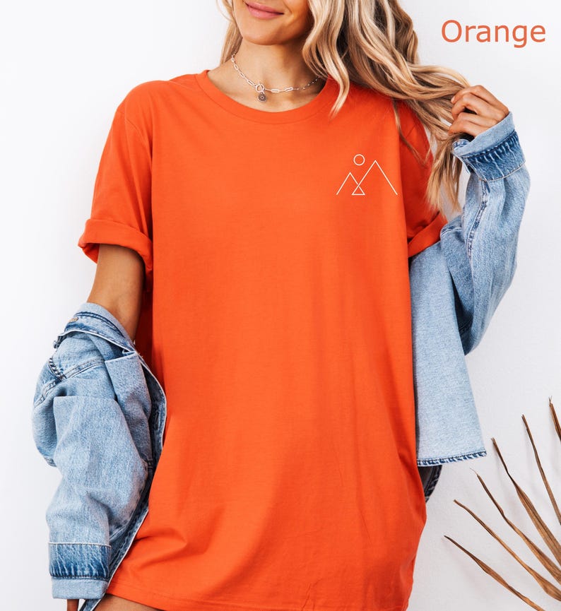 T-shirt minimaliste montagne, T-shirt simple montagne, T-shirt de randonnée, T-shirt minimaliste montagne, T-shirt esthétique image 19