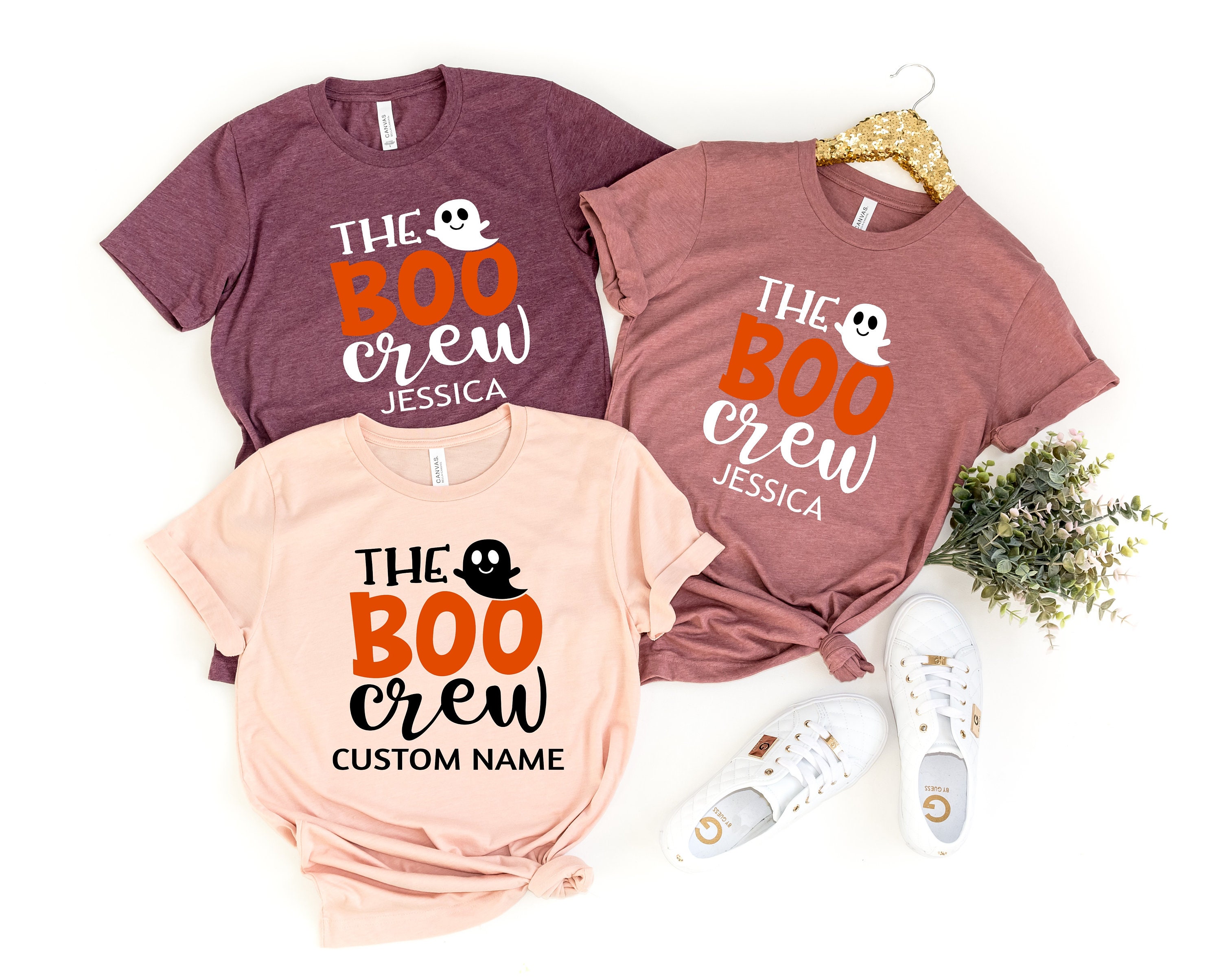 Boo Custom The Boo Crew Shirts: Custom Halloween Matching Shirts - Etsy