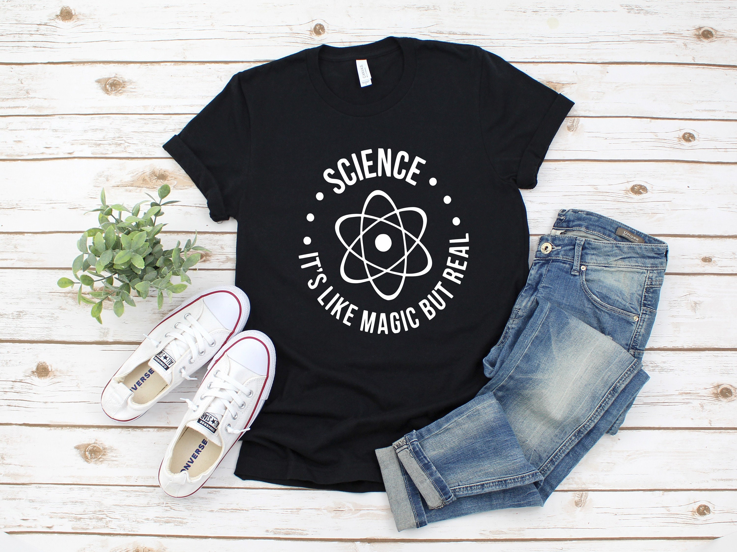 Discover Science Shirt, It's Like Magic But Real Shirt, Science Lover Shirt, Geek Shirt, Nerd Shirt, Sarcastic, For Men, For Women, Gift For Hers