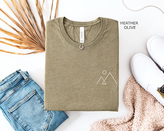 Minimalist Mountain Shirt, Simple Mountain Tee, Hiking Shirt, Minimalist Mountain, Aesthetics T-Shirt