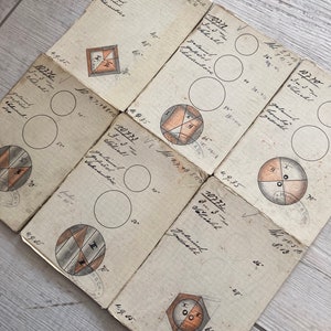 6 Vintage Knopf Baukarten deutscher Hersteller von 1936 image 7