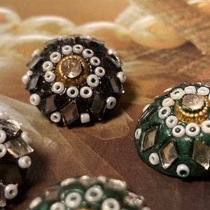 4 viejos botones vintage botones de estudio 18 mm imagen 9
