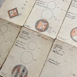 6 Vintage Knopf Baukarten deutscher Hersteller von 1936 image 8