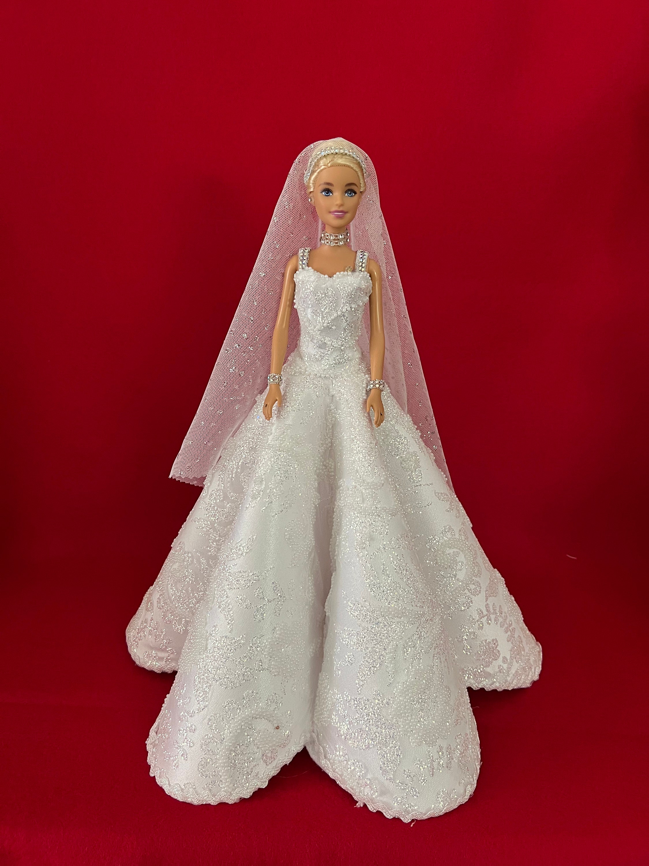 open lace back dress Amazon.com: Barbie Princess Bride Doll : Toys & Games
