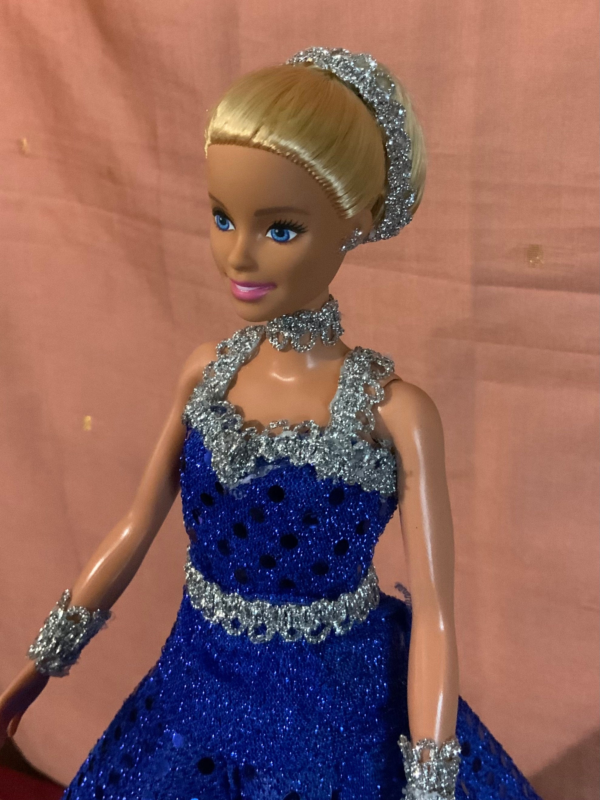 holiday barbie blue dress 2016 HOLIDAY Barbie Doll - Blue Dress - Barbie Collector