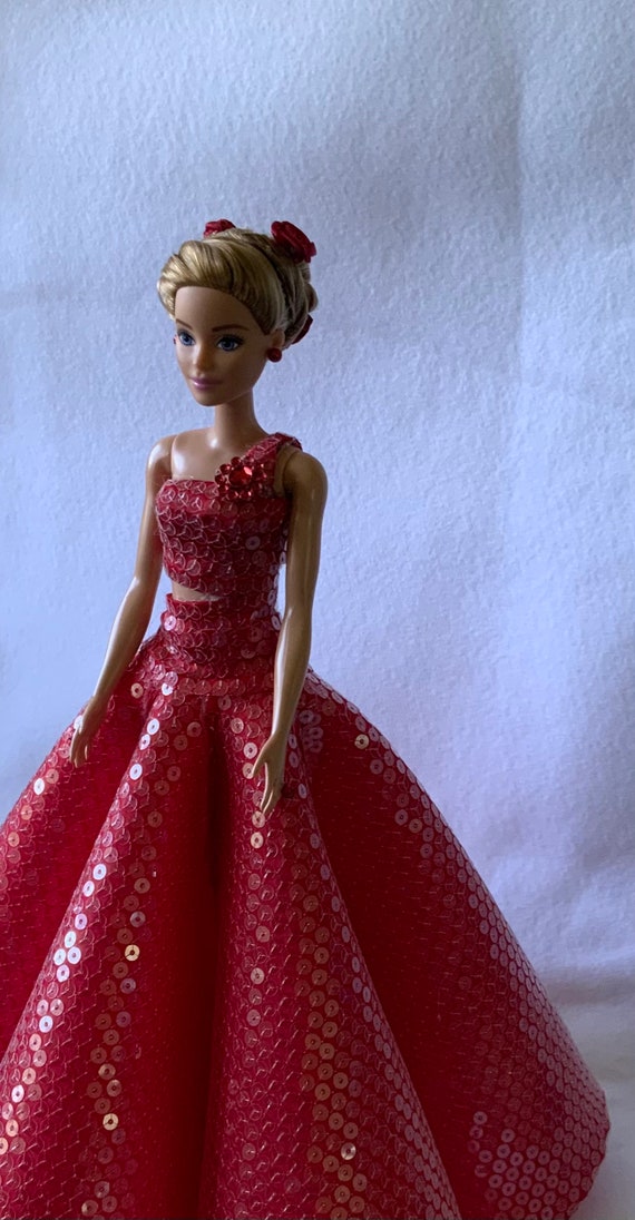 Red colour barbie doll sale