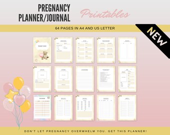 Pregnancy Planner/Journal/Pregnancy Printable Planner/Pregnancy Printable Journal
