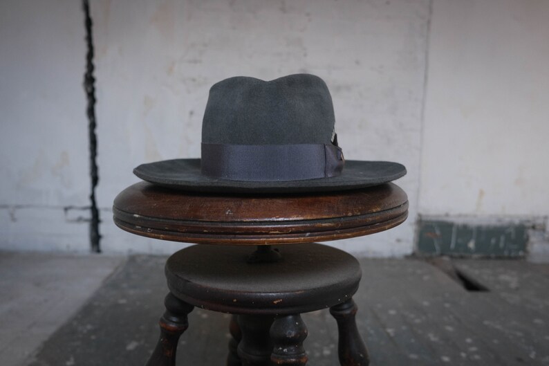 Custom One of Kind Handmade Beaver Felt Hat into the Gray, Handmade