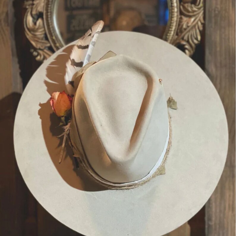 Custom One of Kind Beaver Felt Hat field of Etsy