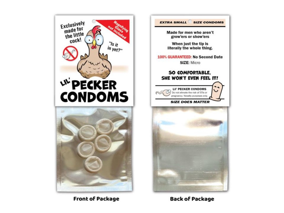 Small PECKER MINI CONDOMS Tiny Pecker Willy Gag Joke Etsy
