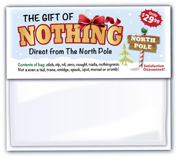 Department 56 Decorative Collectibles Other Department 56 Collectibles Funny Gag Joke GIFT OF NOTHING Christmas Stocking Stuffer Prank GREAT GIFT IDEA Department 56 Decorative Collectibles Other Department 56 Collectibles Funny Gag Joke GIFT OF NOTHING Christmas Stocking Stuffer Prank GREAT GIFT IDEA