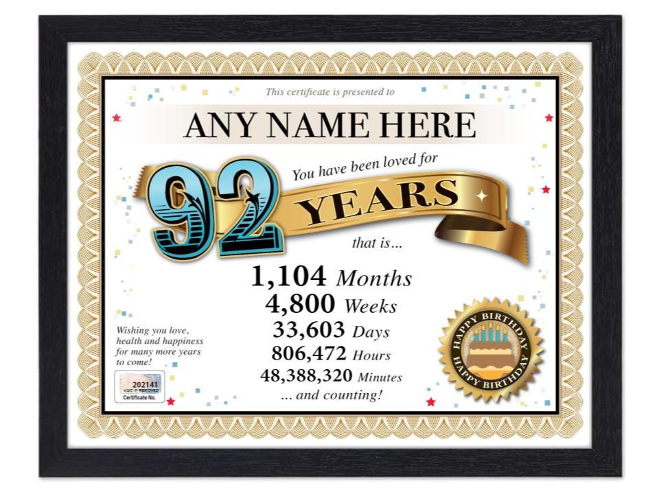 92 birthday card - Etsy 日本