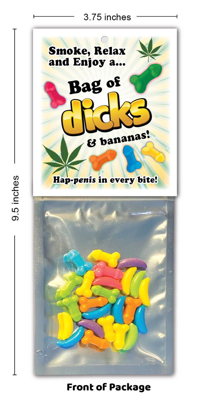 420 Bag of DICKS CANDY BANANA Weed Marijuana Pot Smoker Etsy