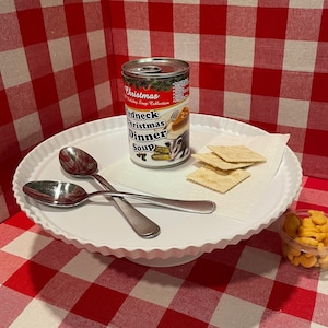 2 Funny Redneck Christmas Dinner Soup Can Labels- Gag Gift GREAT Stocking Stuffers Present Party Joke Prank - Secret Santa White Elephant
