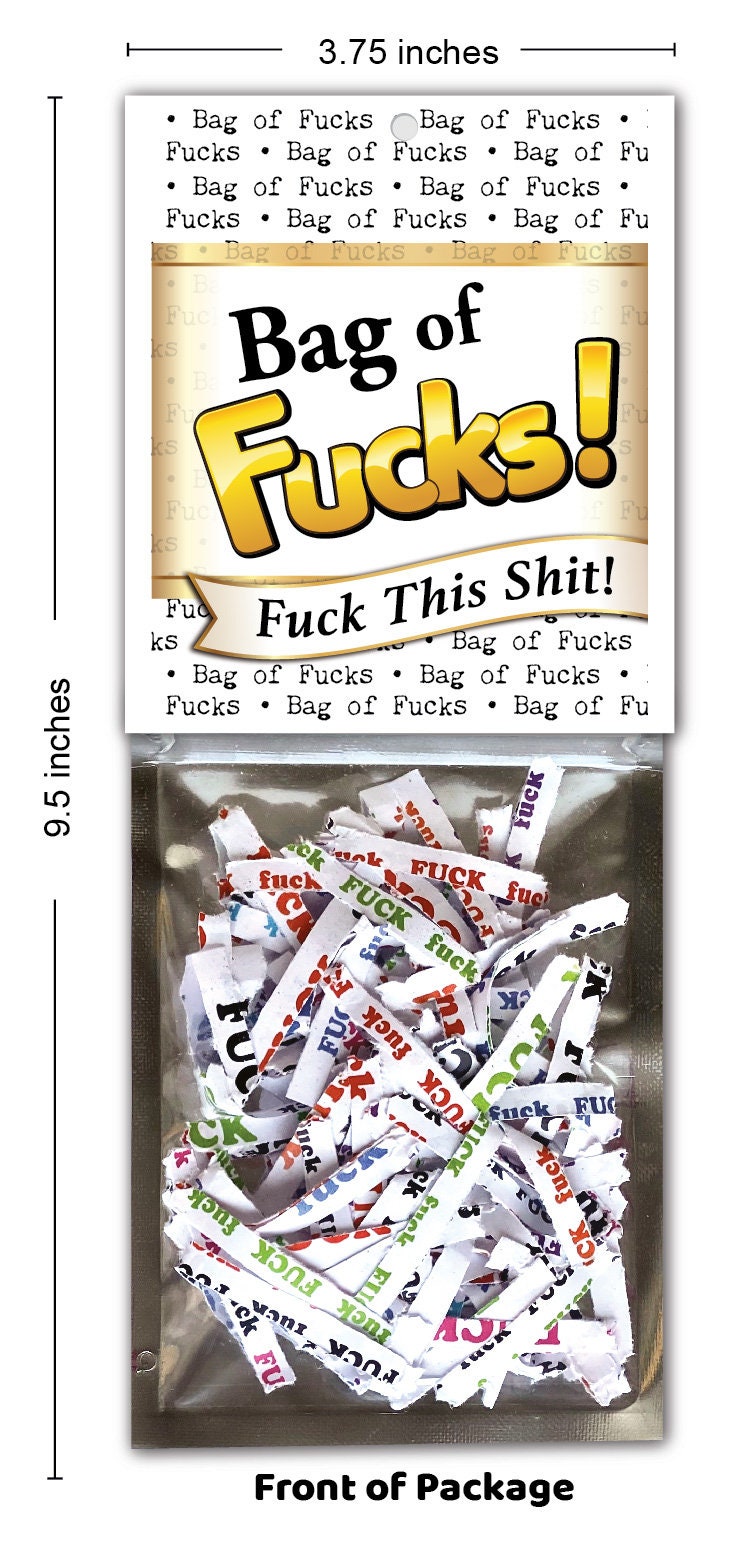 Funny BAG of FUCKS Fuck-it Adult Party Favor Birthday Bachelorette