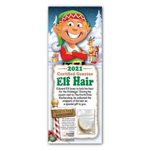 ELF HAIR Sample - Must Have Stocking Stuffer per il 2021! - Edizione limitata - Polo Nord Santa Funny Merry Christmas Gift Gift Card Unica