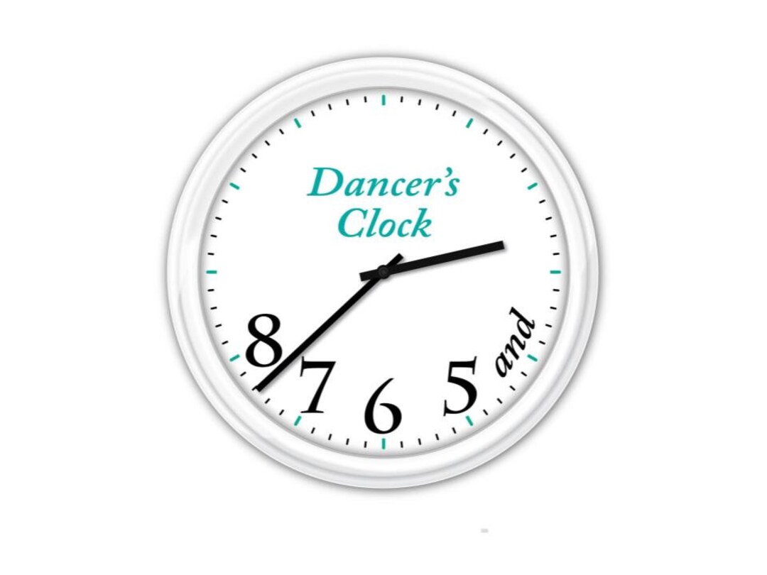 Dancer Wall Clock Dance Studio Girls Kids Theme Room Bedroom Etsy