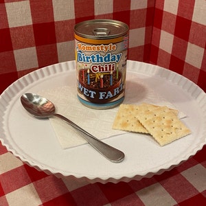 2 Funny Wet Fart Birthday Chili Soup Can Labels - GAG GIFT - Great Party Present Joke Adult Kids Prank Happy Unique