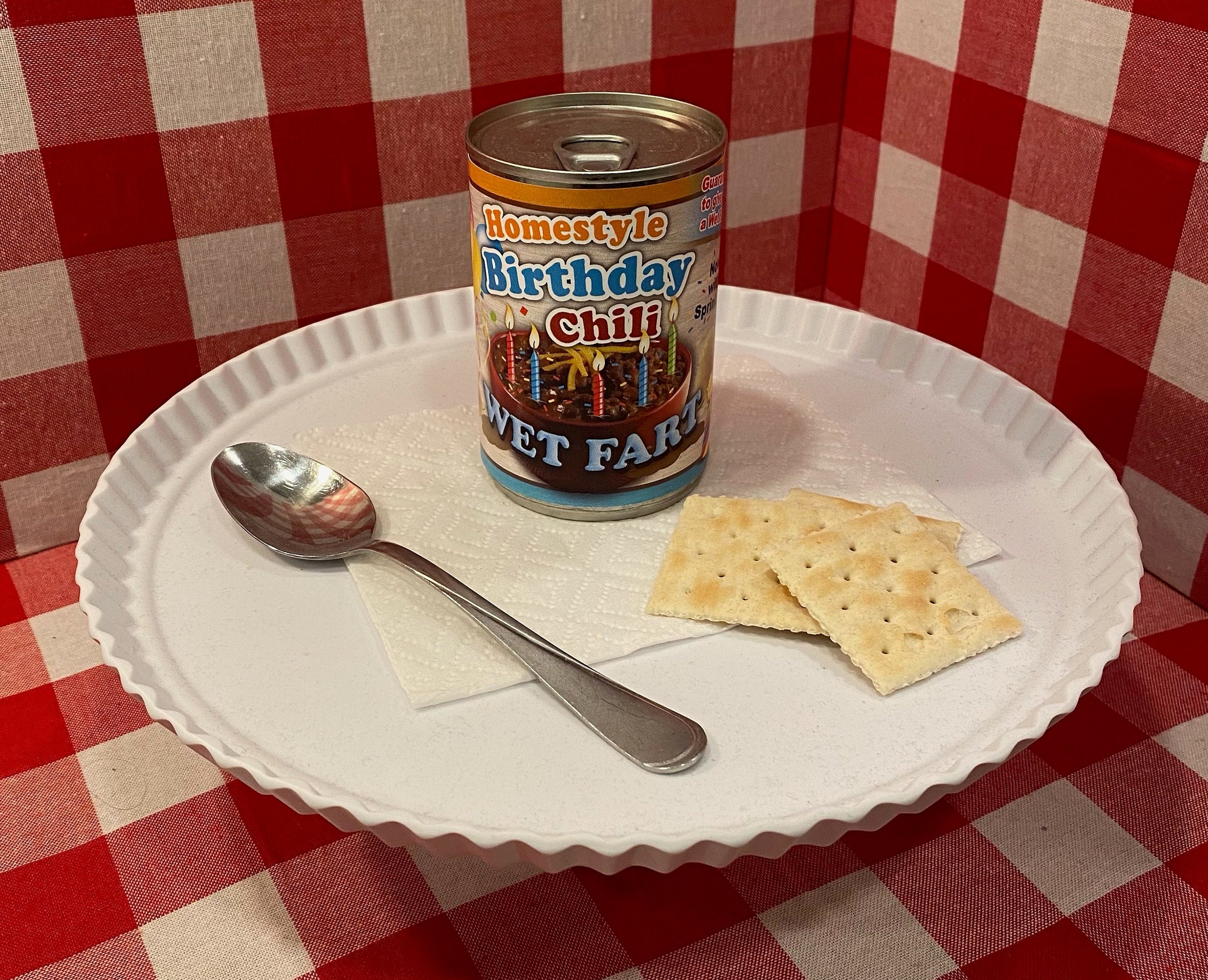 2 Funny Wet Fart Birthday Chili Soup Can Labels GAG GIFT Etsy