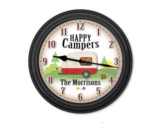 King of The Camping Wall Clock Camping Adventure Quote Wooden Round Clock Classic Modern Wall Decor for Home 12 Inch Battery Operated Silent Non Ticking Gift for Camping Lover King of The Camping Wall Clock Camping Adventure Quote Wooden Round Clock Classic Modern Wall Decor for Home 12 Inch Battery Operated Silent Non Ticking Gift for Camping Lover