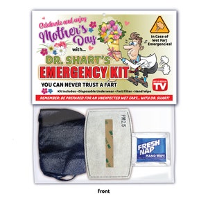 Gelukkige Moederdag Natte FART Shart Emergency Kit - GEWELDIG cadeau - Moeder Bloemen Roze Kerst verjaardagscadeau Partij Joke Prank Gag