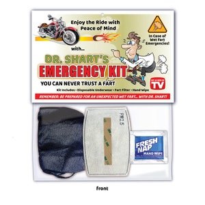 MOTO FART Shart Emergency Kit - GRANDE Regalo - Gear Husband Babbo Natale Regalo di Natale Festa Scherzo Scherzo Gag