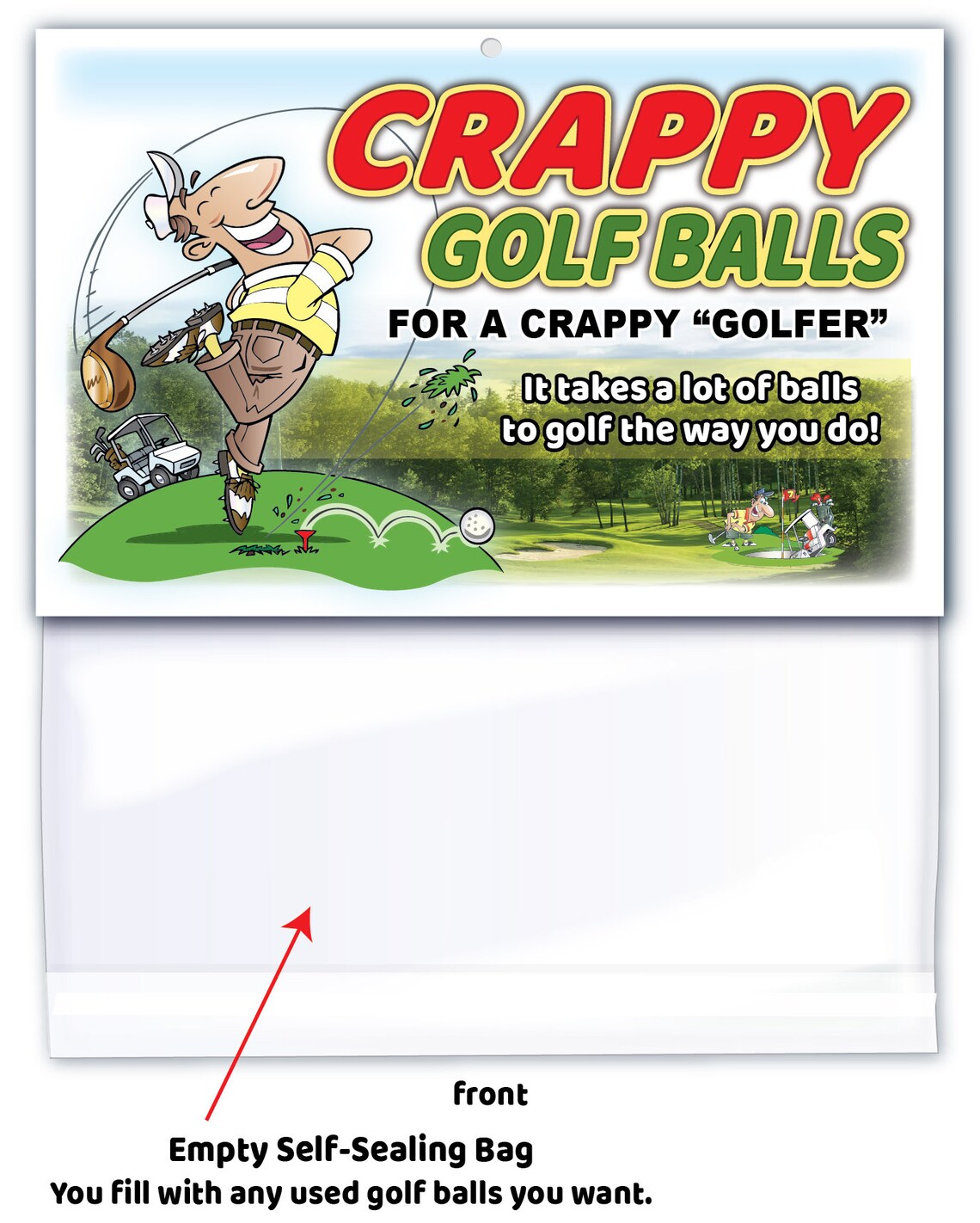 Crappy GOLF BALLS Bag Golfer Funny Birthday Anniversary Men Etsy