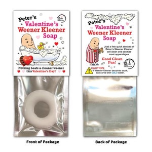 Happy VALENTINE&#39;S Day Weener Kleener Soap - Cupid Love GAG Funny Gift - Willy Weiner Cleaner Adult Shower Party Favor Present Joke WHOLESALE