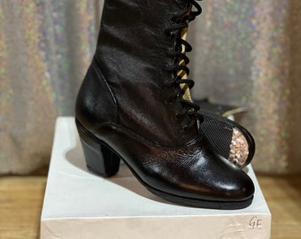 Black Folklorico Adelita Boots