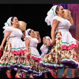 White Folklorico Ruffle Blouse