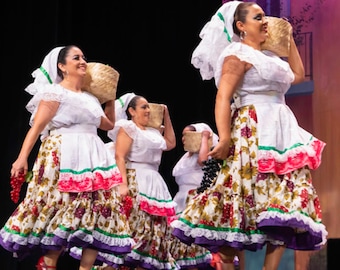 White Folklorico Ruffle Blouse