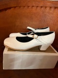 Youth White Folklorico Shoe