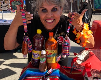 Llaveros Fiesta: Tajín, Chamoy y Chile