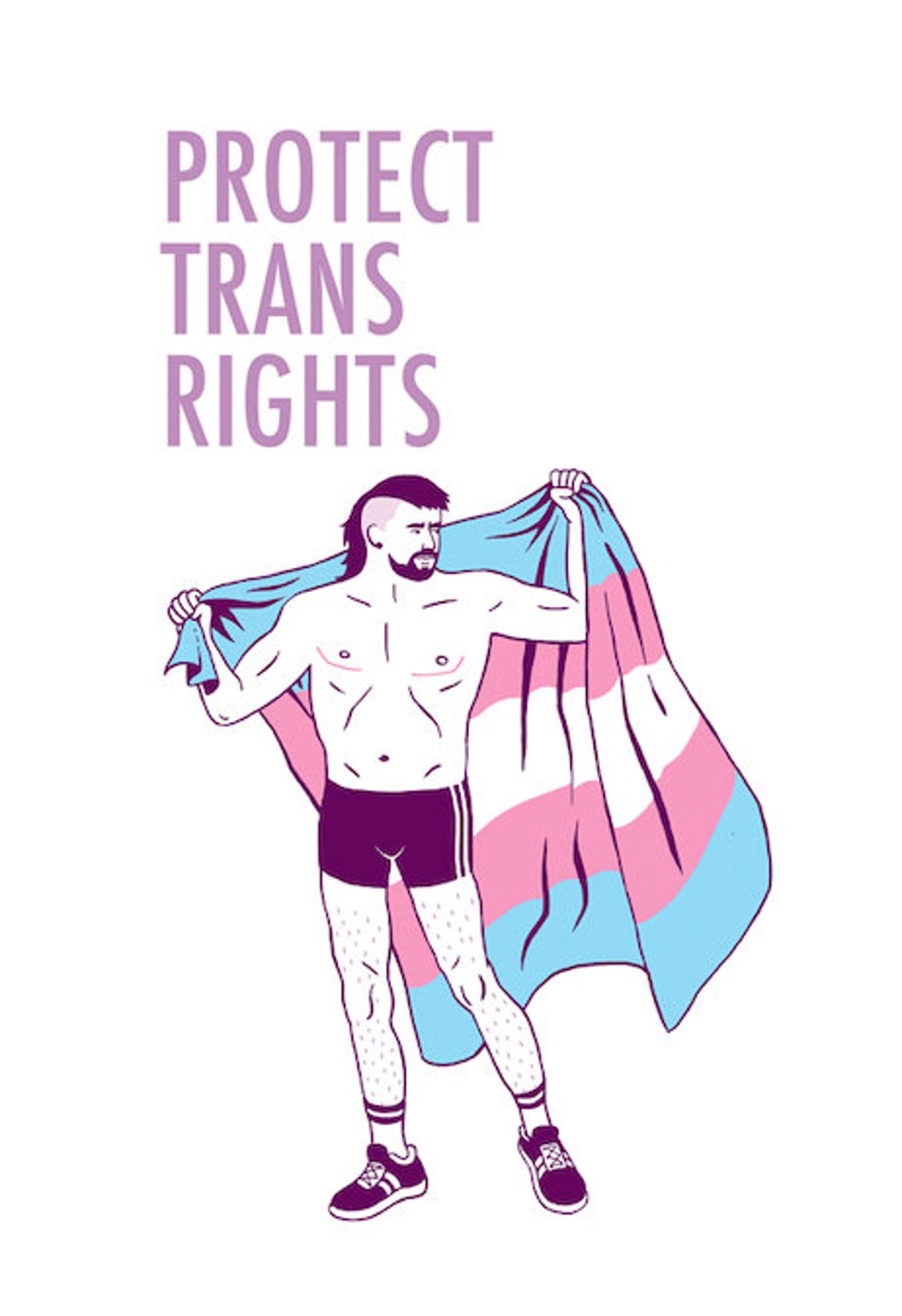 Protected Trans Poster // Protect Trans Rights - Etsy