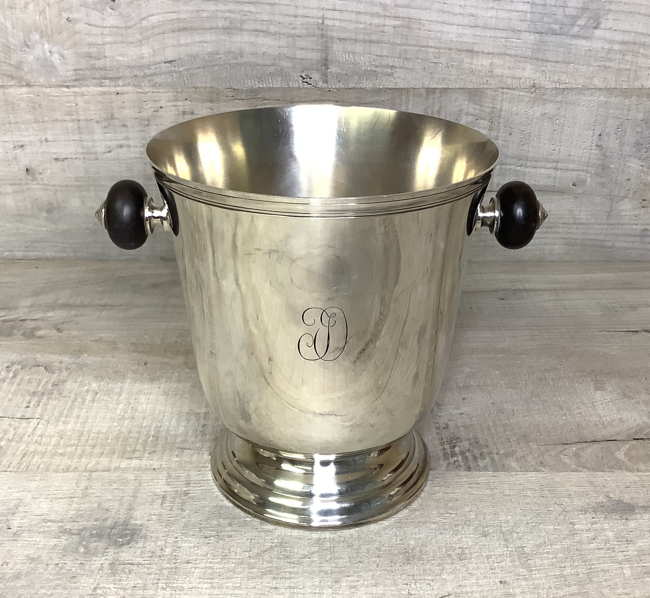 Seau à Champagne Christofle/Champagne Ice Bucket From Christofle/ Cooler Vintage Art Déco Made in Fr