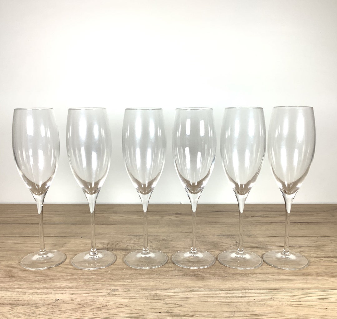 Dom Perignon Prestige Set of 6 Glasses / 6 Flutes / Glasses / Vintage