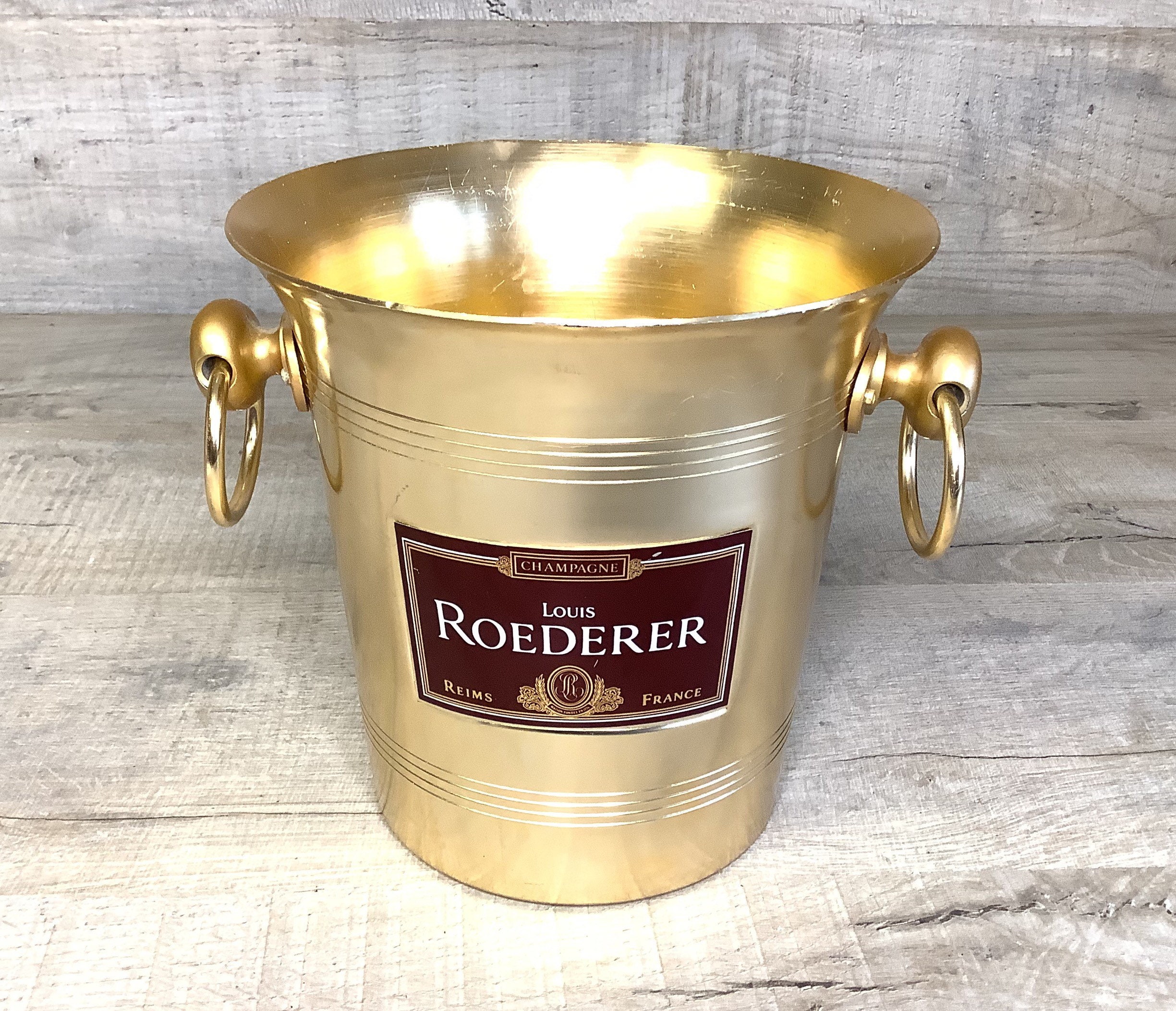 Seau à Champagne Roederer/Champagne Ice Bucket From Louis Roederer French Vintage Wine Made in Franc