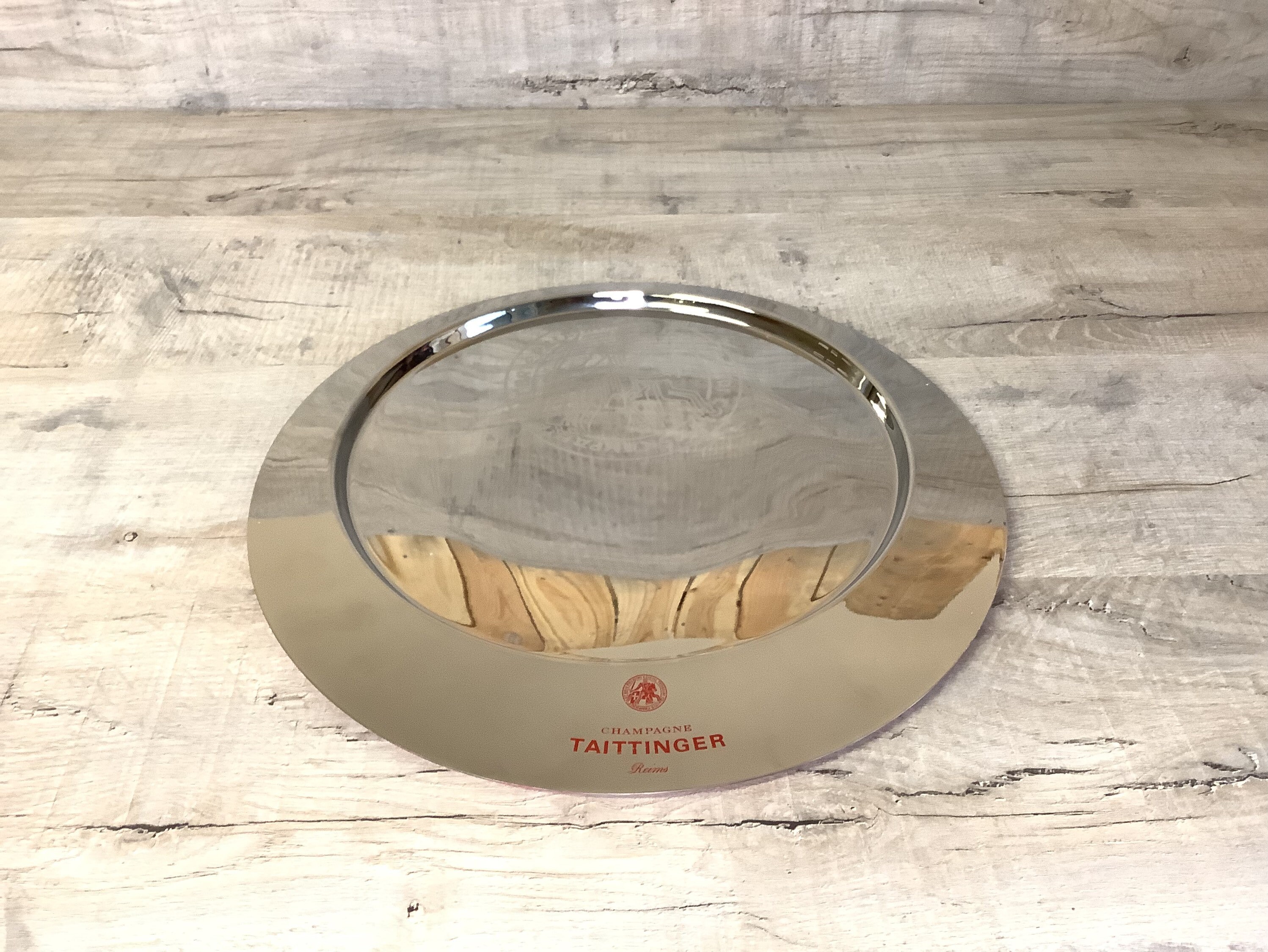 Plateau Seau à Champagne Taittinger/ Champagne Plate From Taittinger/Vintage Wine Champagne