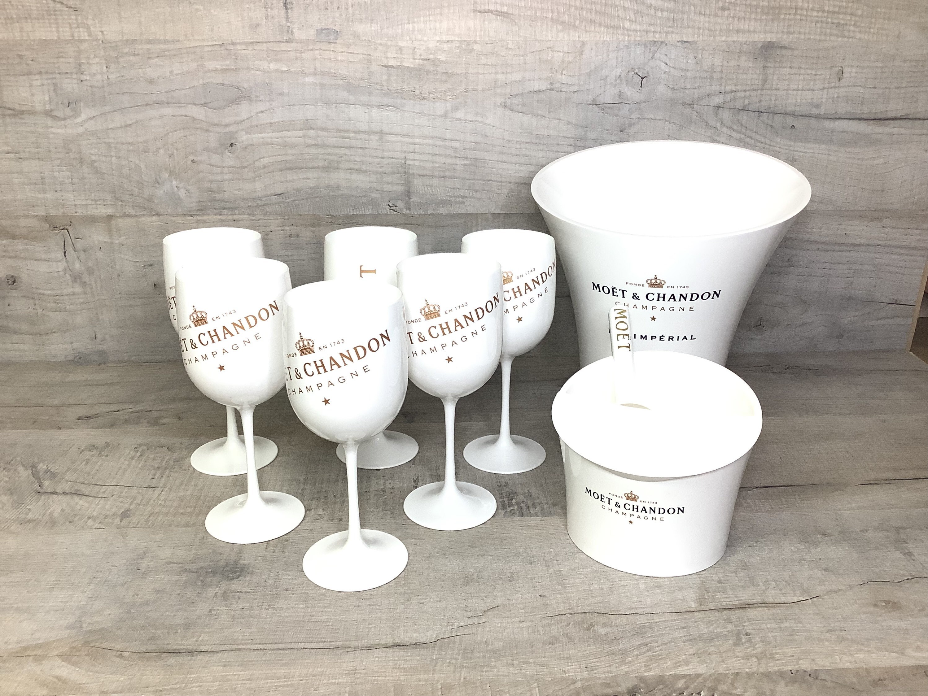 Moët et Chandon Champagne Set/Ice Imperial French Vintage Made in France