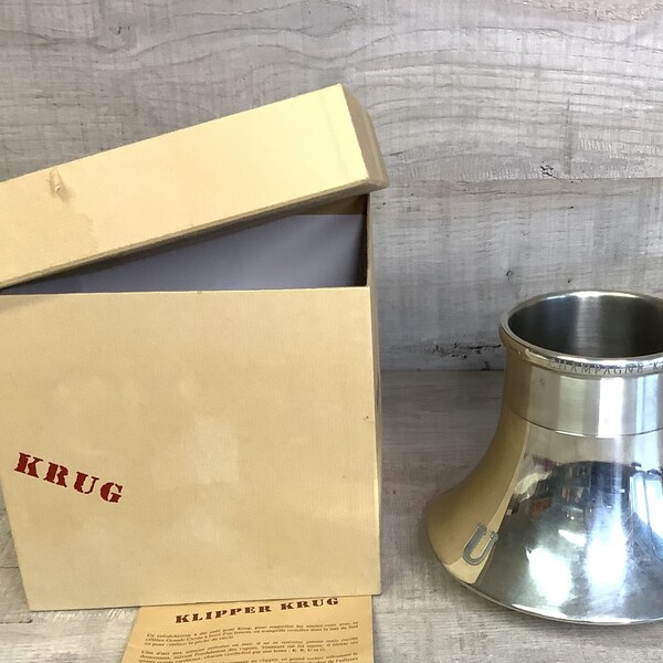 Seau à champagne Krug / Champagne ice bucket from Krug / Vintage / Wine / Champagne