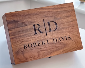 Personalized Memory Keepsake Wooden Box - Gift for Him, Her, Boyfriend, Girlfriend, Couple, Anniversary, Engagement, Wedding gift, Gift box