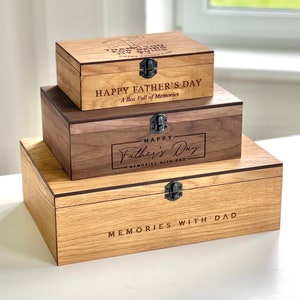 Vatertagsgeschenke - Geschenkbox für Geschenk, Geschenk für das Festhalten von Erinnerungen Geschenk für Vater, Vater, Vater von Tochter, Sohn, Familie, Kindern, Kindern