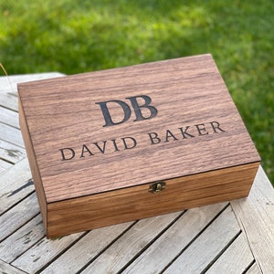 Personalisierte Erinnerung Andenken Holzkiste - Weihnachtsgeschenkbox für Ihn, Sie, Freund, Freundin, Sohn Tochter Paar Jahrestag Verlobung