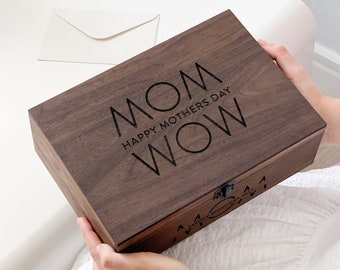 Custom Memory Keepsake Wooden Love Box with Personalization - Wedding card box, Engagement, Couple Gift for Him, Her, Boyfriend, Girlfriend
